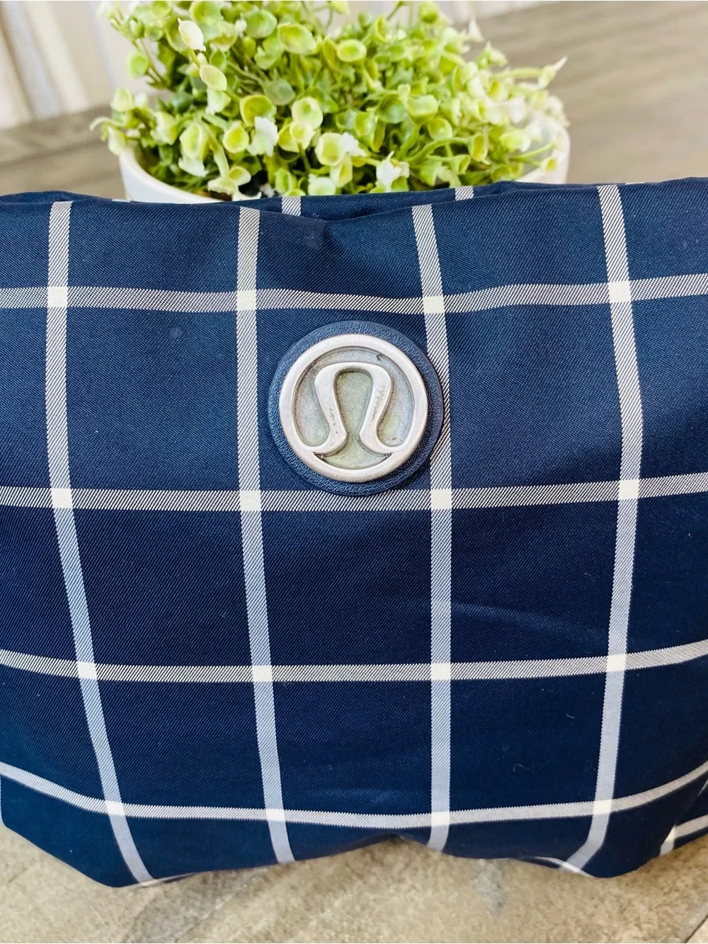 Lululemon Back To Class Backpack Pacific Check Inkwell Ghost Blue Plaid